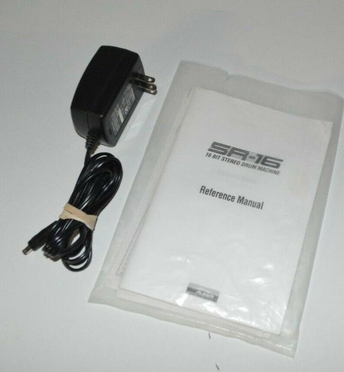 Alesis SR-16 Reference User Manual Directions Sound Chart & Quick Start Guide