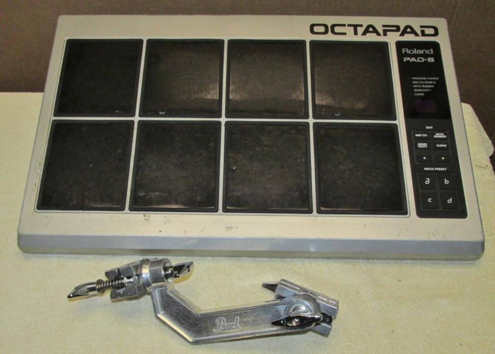Vtg ROLAND DRUMS OCTAPAD PAD-8 As Is