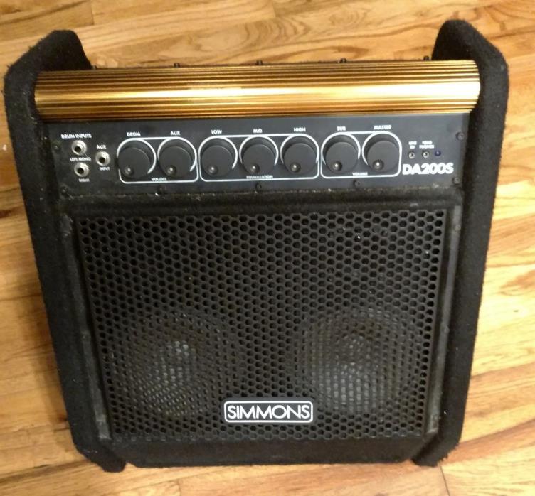 Simmons DA200S Drum Amplifier, Great Condition, Combined 200 Watts of power!