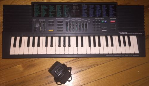 Yamaha PSS-380 PortaSound 49 Mini Keys Synthesizer Electronic Keyboard-Works!!