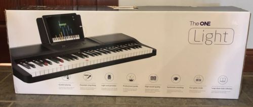 BRAND NEW Black The One Light Smart Piano Keyboard 61-Key Portable Keyboard