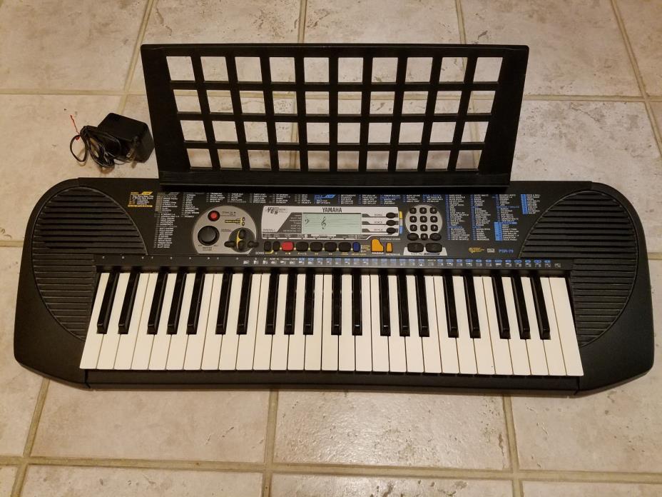 Yamaha PSR-79 Electronic Keyboard + Power Cord & Sheet Holder (GS)