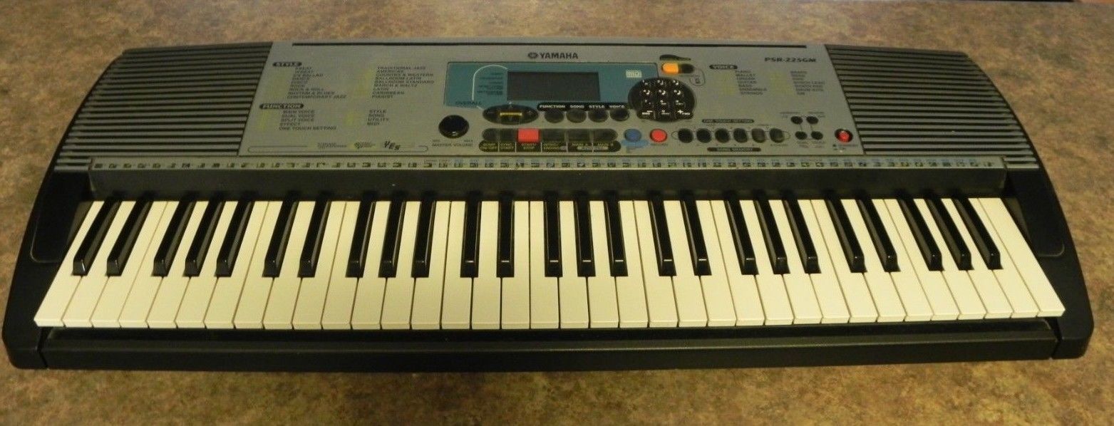 Yamaha PSR-225GM 61-Key Electronic Keyboard ORGAN PIANO INSTRUMENT TESTED FAST !