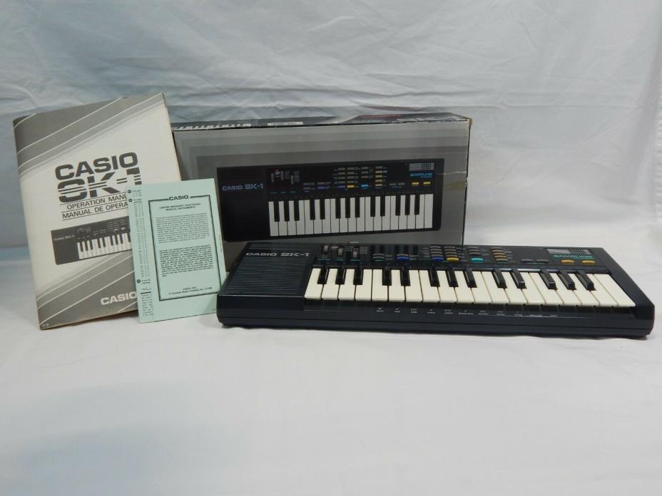 Vintage Casio SK-1 Sampling Keyboard w/ box and manual