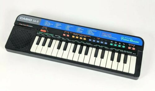 Casio SA-8 Mini ToneBank Keyboard- Tested & Working- 25 PCM- Retro