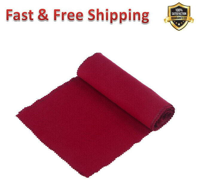 Piano Keyboard Anti Dust Cover Key Cover Cloth for Piano Cleaning Care Burgundy