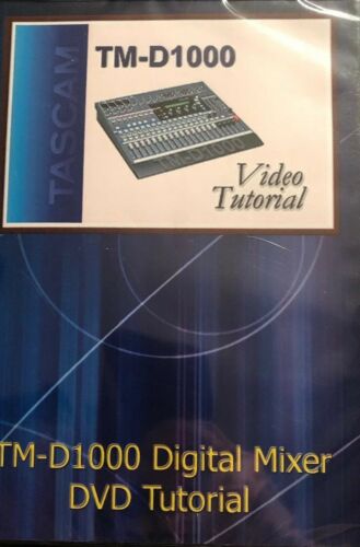 Tascam TM-D1000 Mixer DVD Training Tutorial Manual Help