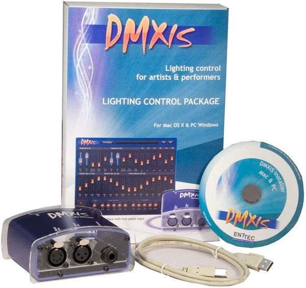 ENTTEC 70570 DMXIS Control Software plus USB-DMX Interface, for Mac or Windows