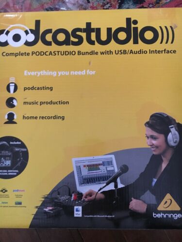 Behringer PODCASTUDIO USB Podcast Studio Package- Perfect Condition