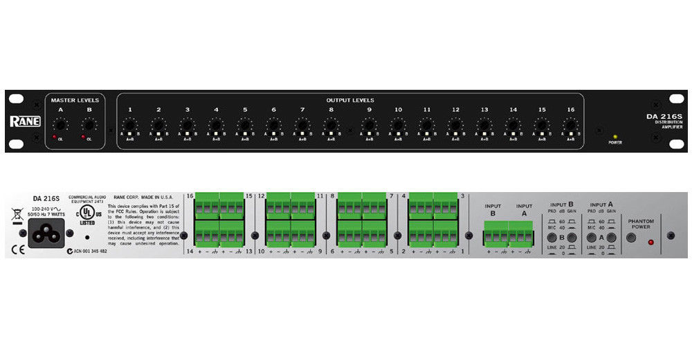 Rane DA 216A Distribution Amp **NEW**