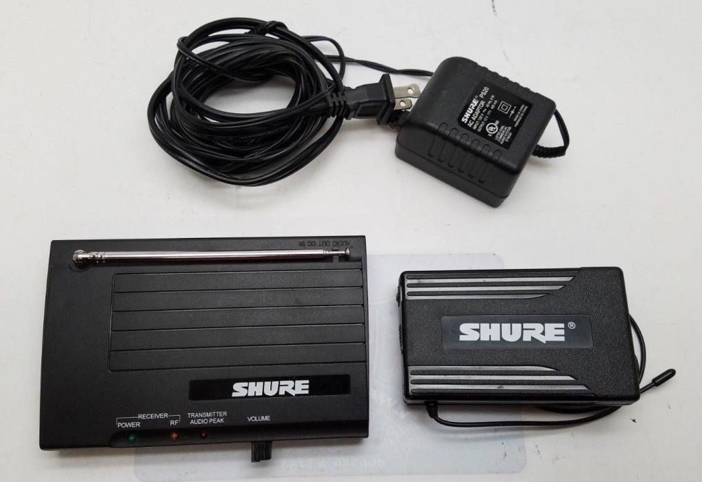SHURE INCORPORTED RECEIVER T3-V & GUITARIST TRANSMITTER T1G-V