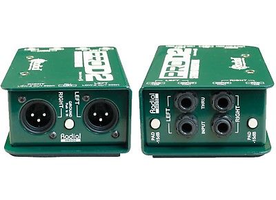 Radial Pro D2 Stereo Direct Box for Keyboards Studio / Stage PROD2 R8001102 MINT
