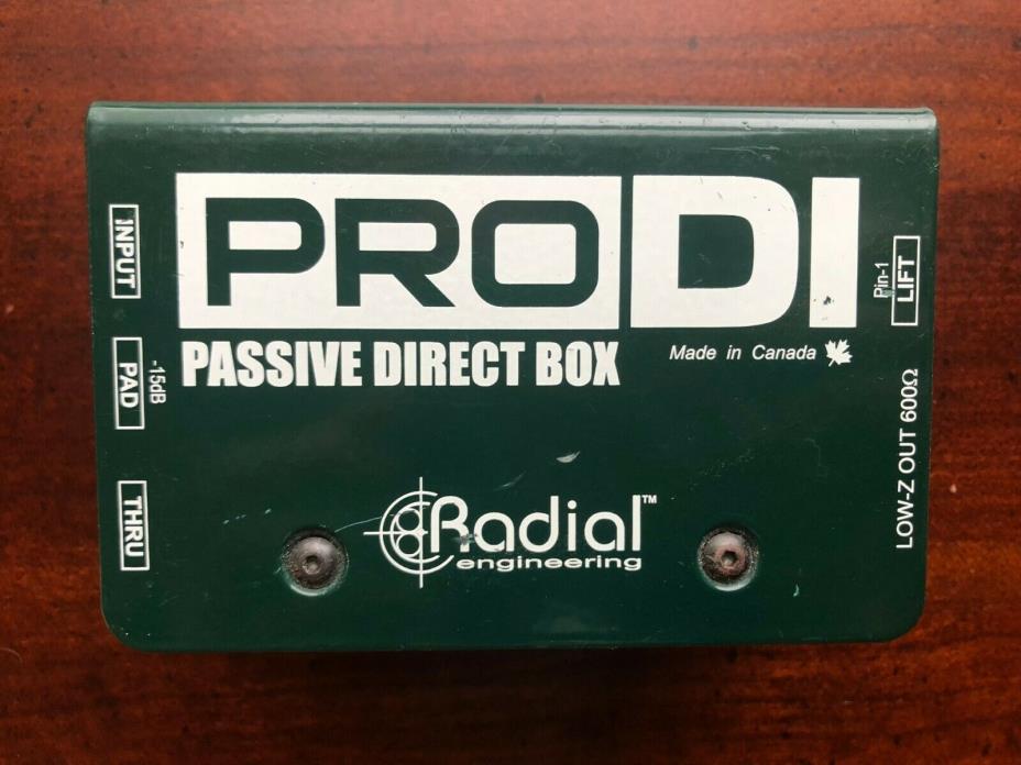 Radial Engineering ProDI Passive Instrument Direct Box Bass/Guitar/Synth #2