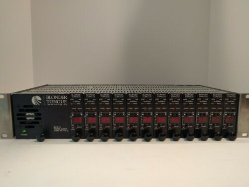 Blonder Tongue MIPS-12 Power Supply with 12 ACM 806 Modules Chassis MIRC-12