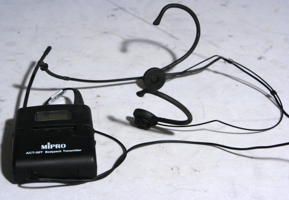MIPRO ACT-30T BELTPACK WITH MU55HN HEAD WORN MICROPHONE SYSTEM 6B