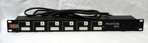 Rolls RPB623 Phantom Hex 6 Channel Phantom Power Rack Unit