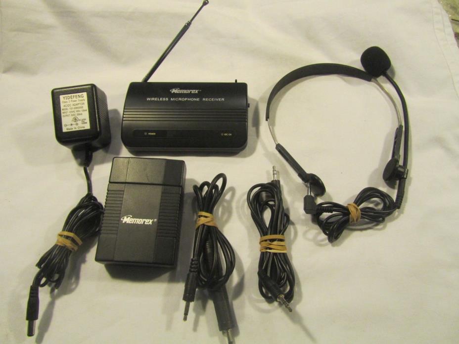 MEMOREX WIRELESS HEADSET MICROPHONE MKA382