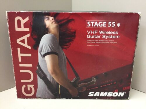 Samson Wireless Stage 55 SR55 True Diversity VHF Wireless System for Guitar