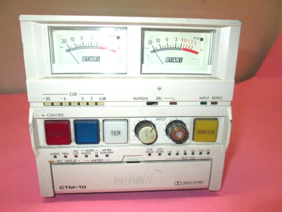 OTARI CTM-10R Cart TAPE CONTROL CTM-10A RADIO BROADCAST Professional VINTAGE PRO