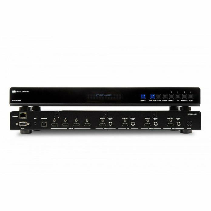 Atlona AT-HDR-H2H-44M 4K HDR 4x4 HDMI to HDMI Matrix Switcher