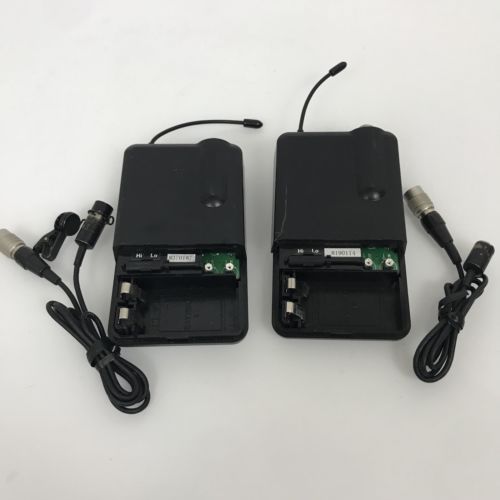 Lot of 2 Audio Technica ATW-T51 Wireless Transmitters 744.85MHz & 945.00 MHz