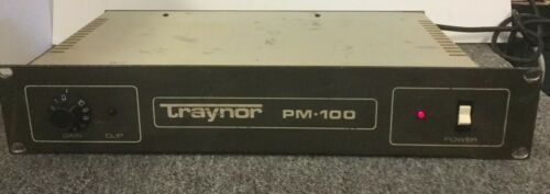 Traynor PM 100 Power Amplifier Works Great! PM100 Made In Canada By Yorkville