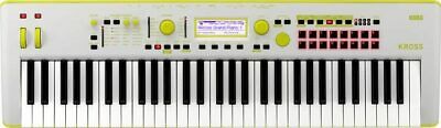 Korg Kross Keyboard EX 61key workstation new model w/PCM Neon green
