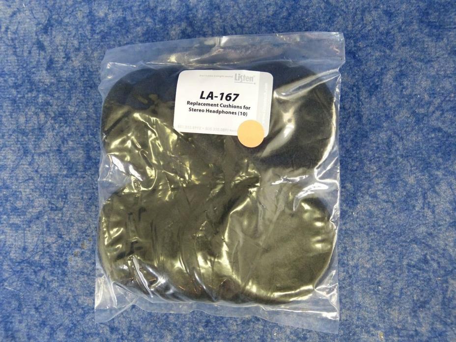 NEW! Listen Technologies LA-167 Replacement cushions for Headphones - 10 Pack