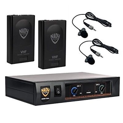 Nady DKW DUO LT/O/P/R VHF Dual Receiver Lavaliere Microphone System