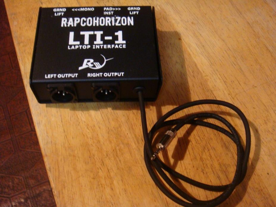 Rapco Horizon LTI-1 Laptop Pro Audio Interface with Ground Lift Whirlwind Nice