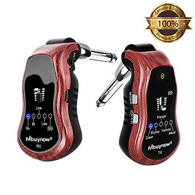 Wireless Guitar System, Mbuynow UHF Rechargeable Digital Guitar Transmitter 5 -
