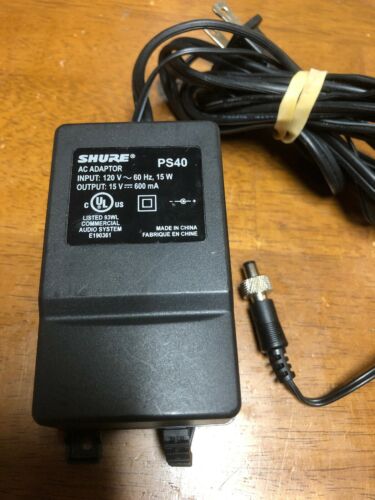 SHURE PS40 POWER SUPPLY AC ADAPTER