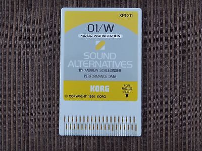 Korg 01W  XPC-11  Sound Alternatives  ROM Card  ---WORLDWIDE SHIPPING---