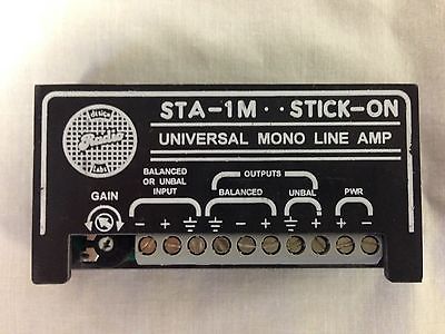 RDL STA-1M Universal Mono Line Amp STICK-ON Radio Design Labs