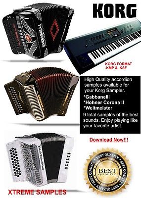 Korg Accordion Samples Gabbanelli ,Hohner & Weltmeister