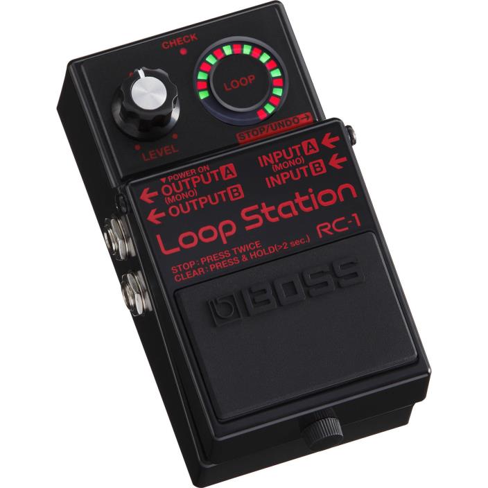 Boss RC-1 Loop Station Looper Pedal - Black Stereo Looping Pedal