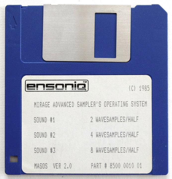 Ensoniq Mirage MASOS v2.0 - Foppy Disc - Original Issue
