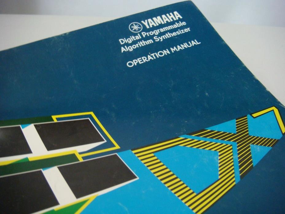 Yamaha DX7 Digital Synthesizer Original Operating Manual and Pamphlet DX TX