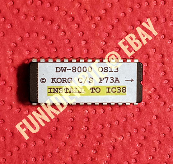 Korg DW-8000 OS 13 EPROM Firmware Upgrade KIT