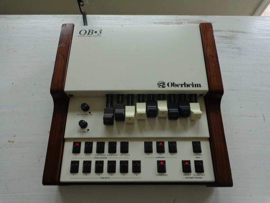 Oberheim OB3 Organ Expander Module - Real Drawbars - Rotary Speaker Emulator