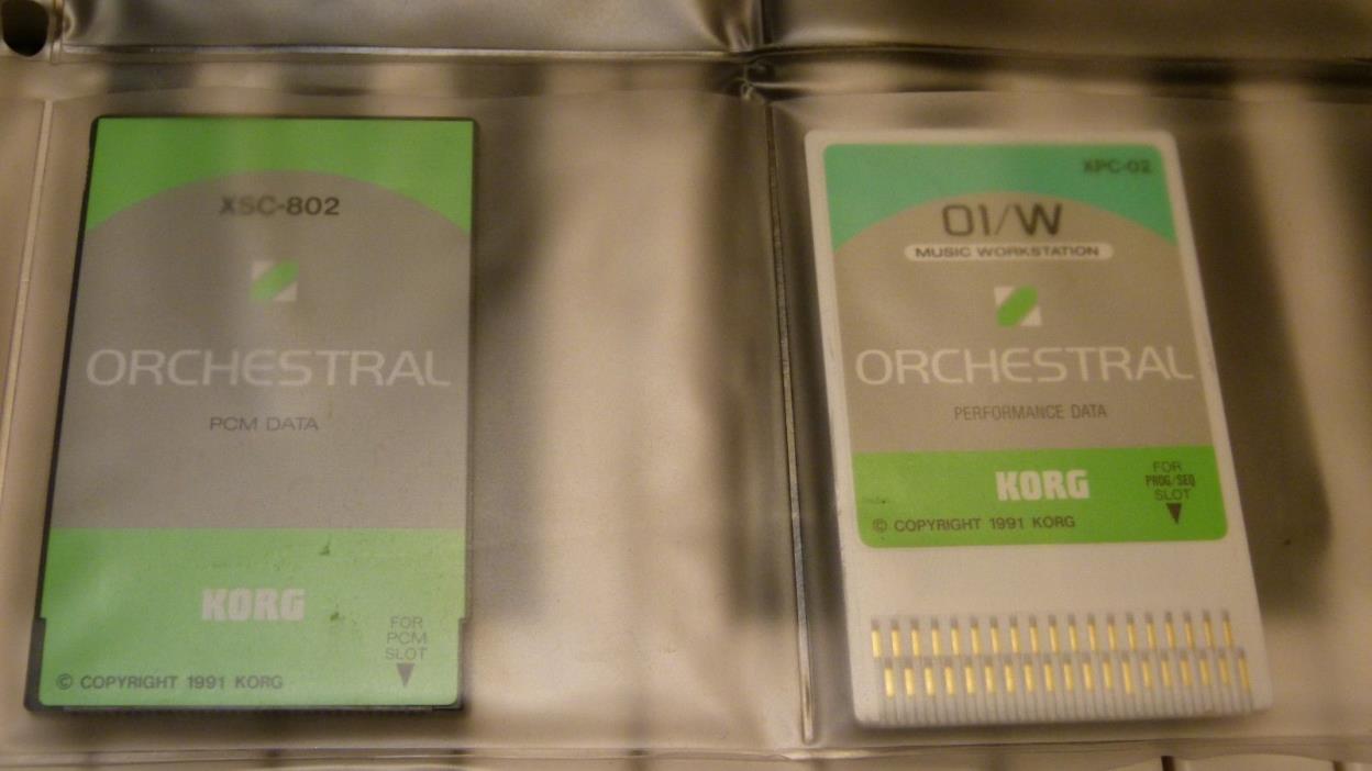 Korg 01W XPC Orchestral card set! Awesome and in stunning condition!