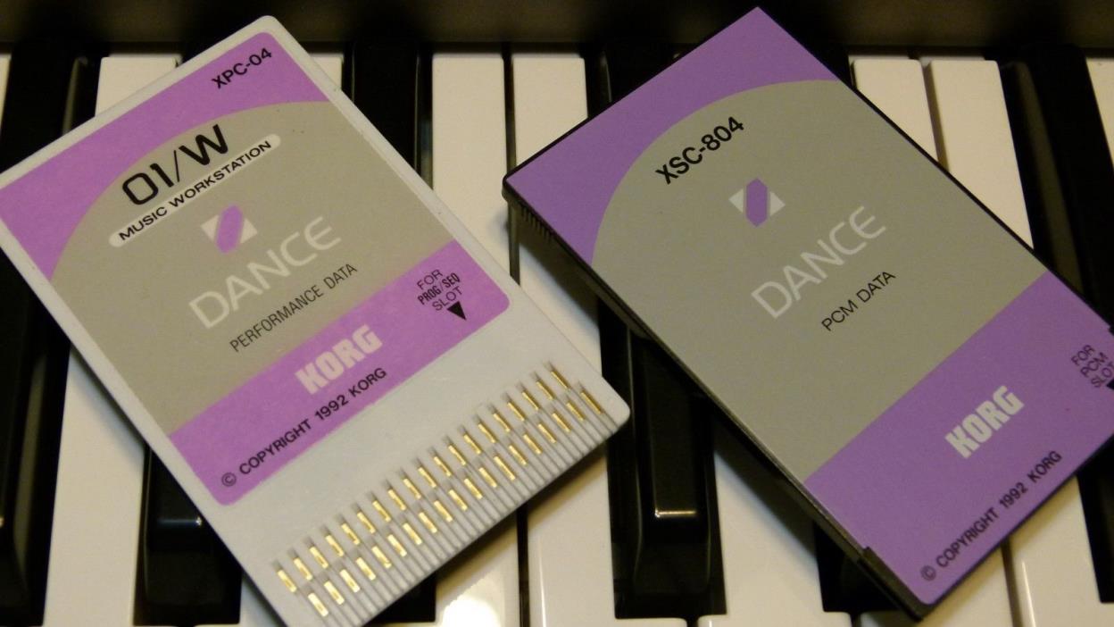 Korg 01W XPC Dance card set! Awesome and in good condition!