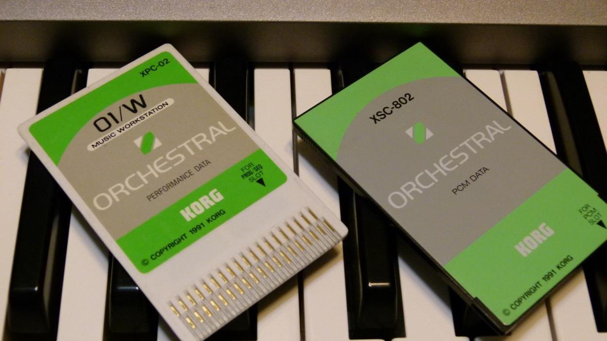 Korg 01W XPC Orchestral card set! Awesome and in nice condition!