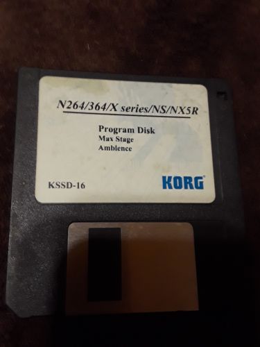 Original Vintage Korg N264/N364/X Series NS/NX5R Program Disc Max Stage Ambience