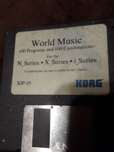 Original Vintage Korg XIP-05 For N X and i Series World Music Disc 100 Programs