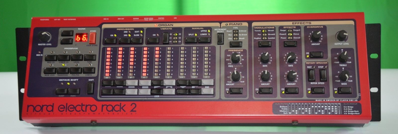 Nord Electro Rack 2 Rack Mount Synthesizer With Rack Ears.