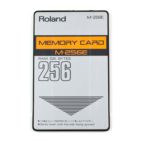 ROLAND M-256E Memory Card RAM w/ NEW BATTERY R-8 D-50 D-70 JD-800 JD-990 synths