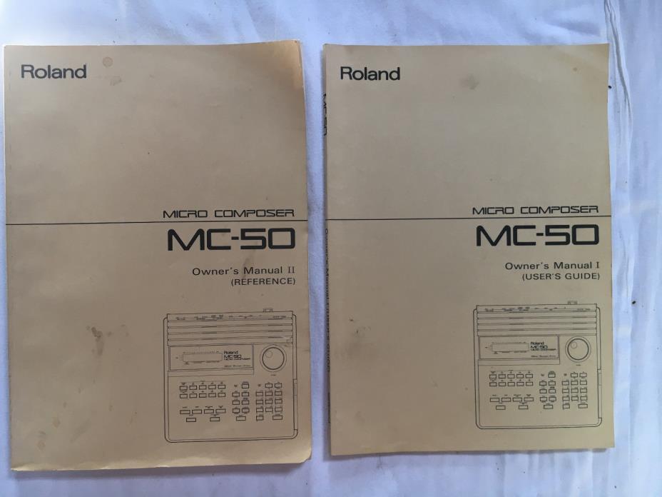 Vintage Roland MC-50 Owners Manuals & Quick Start Guide Micro Composer