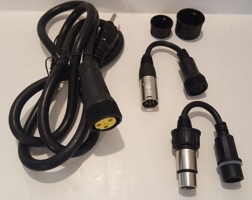 CHAUVET DJ PRO COLORado 1-TRI IP DJ Club IP DMX XLR Power Adapter Cables