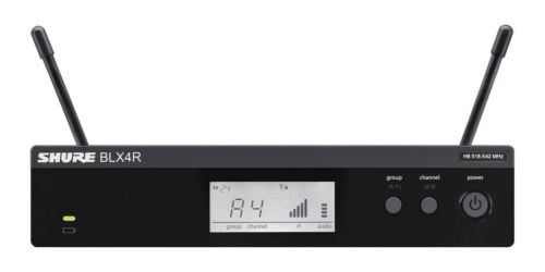 Shure BLX4R UHF Rackmount Wireless Mic Receiver - M15: 662-686 MHz DISCONTINUED